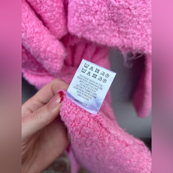 SER.O.YA RUE BOUCLE CARDIGAN in Rose Bloom - Picture 6 of 10